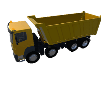 Lowpoly Dumper_Seprated_Light